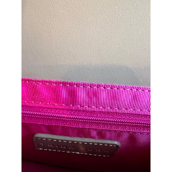 Trina Turk Structured Leather Crossbody Bag Taupe - Picture 6 of 9